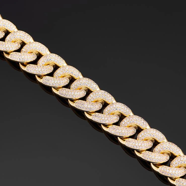 Exclusive 19mm Cuban Link Choker in Yellow - Image 6